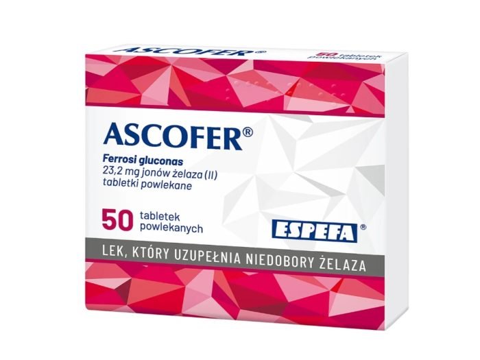 Ascofer 200 mg, 50 tabletek powlekanych