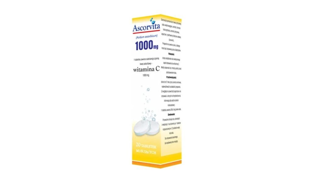 Ascorvita 1000 mg, 20 tabletek musujących