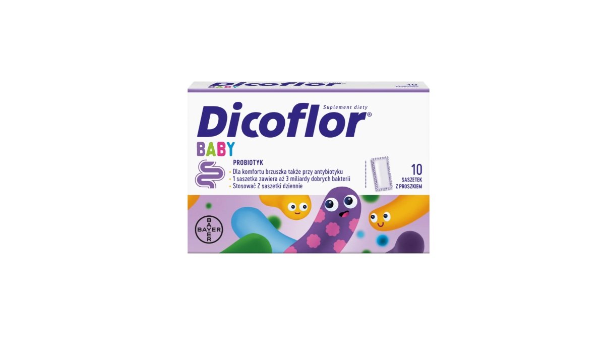 Dicoflor Baby, dla niemowląt i dzieci, 10 saszetek