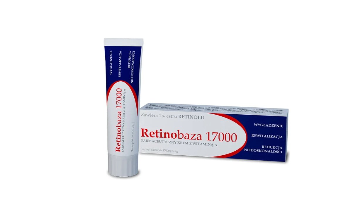 Retinobaza 17000, farmaceutyczny krem z witaminą A, 30g