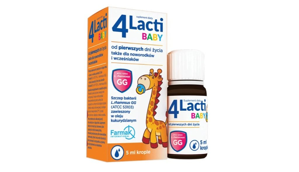 4 Lacti Baby krople probiotyczne dla dzieci od pierwszych dni życia, 5 ml