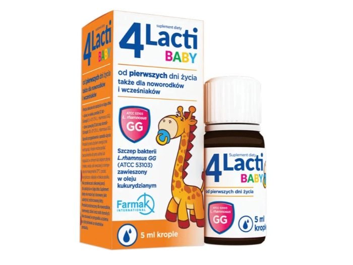 4 Lacti Baby krople probiotyczne dla dzieci od pierwszych dni życia, 5 ml