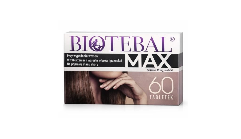 Biotebal Max 10 mg, 60 tabletek zdrowe włosy