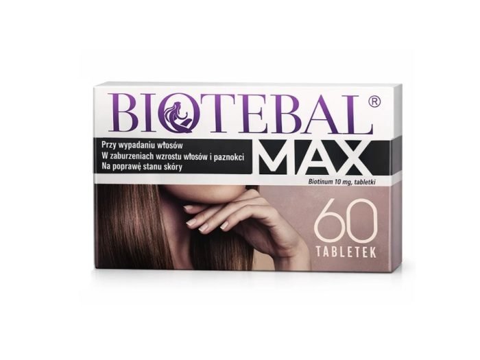 Biotebal Max 10 mg, 60 tabletek zdrowe włosy