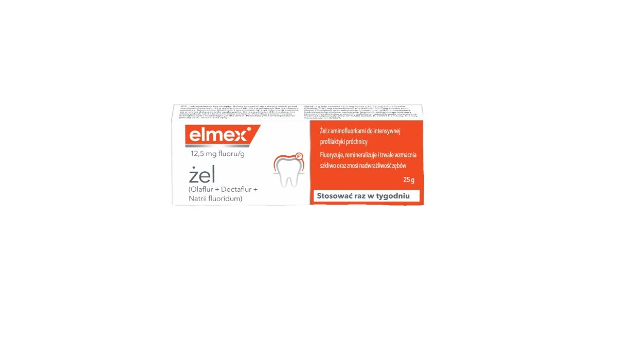 Elmex żel 12,5 mg, 25 g żel do fluoryzacji zębów
