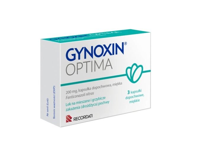 Gynoxin Optima 200 mg, 3 kapsułki dopochwowe miękkie