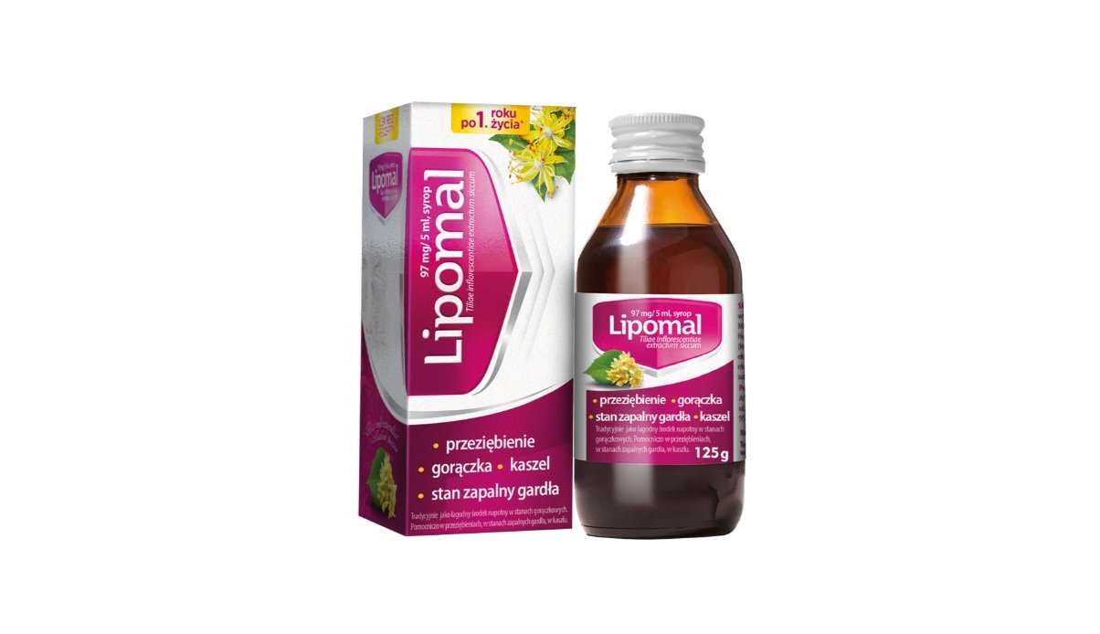 Lipomal 97 mg/5 ml, syrop dla dzieci po 1 roku, 125 g