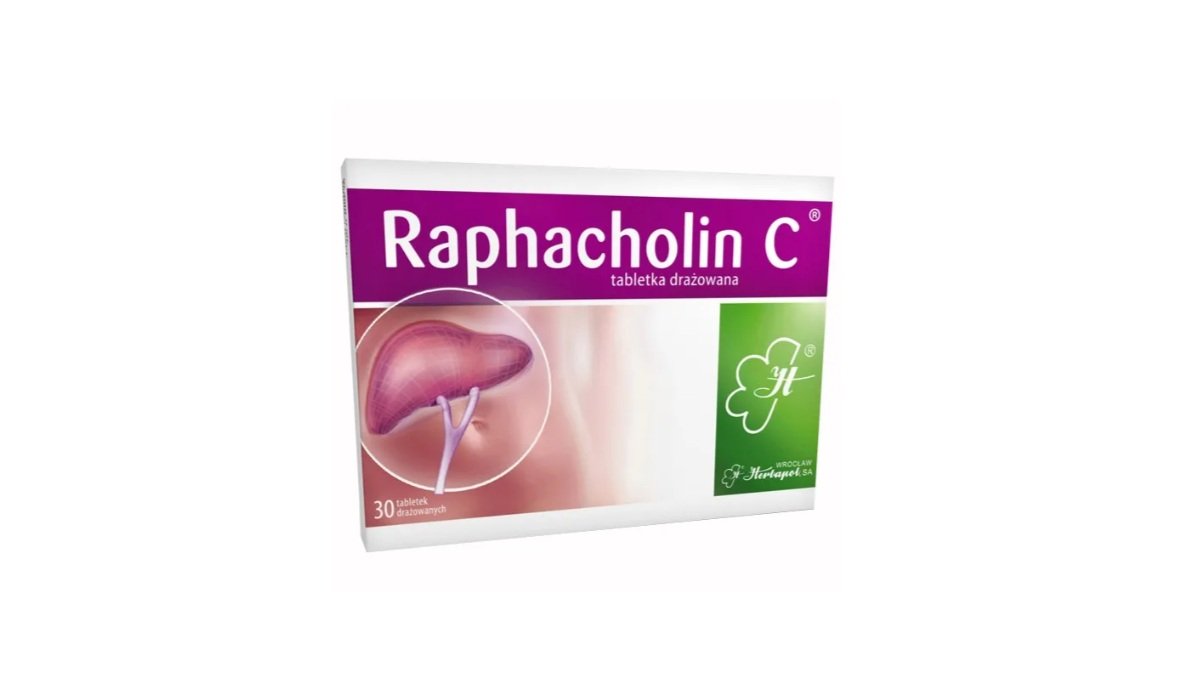 Raphacholin C, 30 tabletek drażowanych