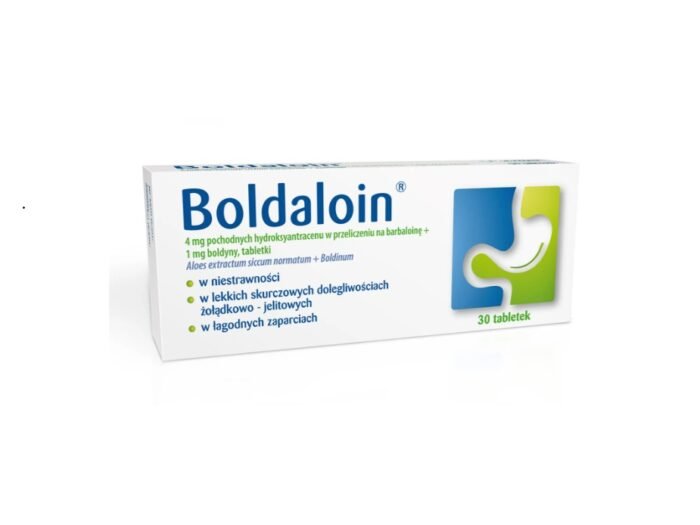 Boldaloin 23,6 mg + 1,0 mg, 30 tabletek