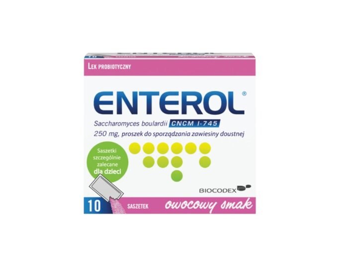 Enterol 250 mg, Saccharomyces boulardii, proszek do sporządzenia zawiesiny doustnej, 10 saszetek