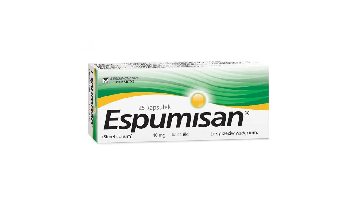 Espumisan 40 mg, na gazy i wzdęcia 25 kapsułek