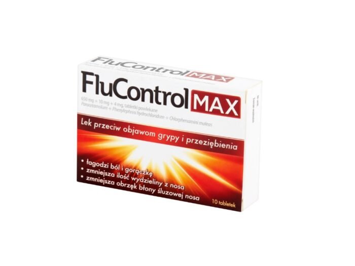 FluControl Max na przeziębienie i grypę 10 tabletek powlekanych