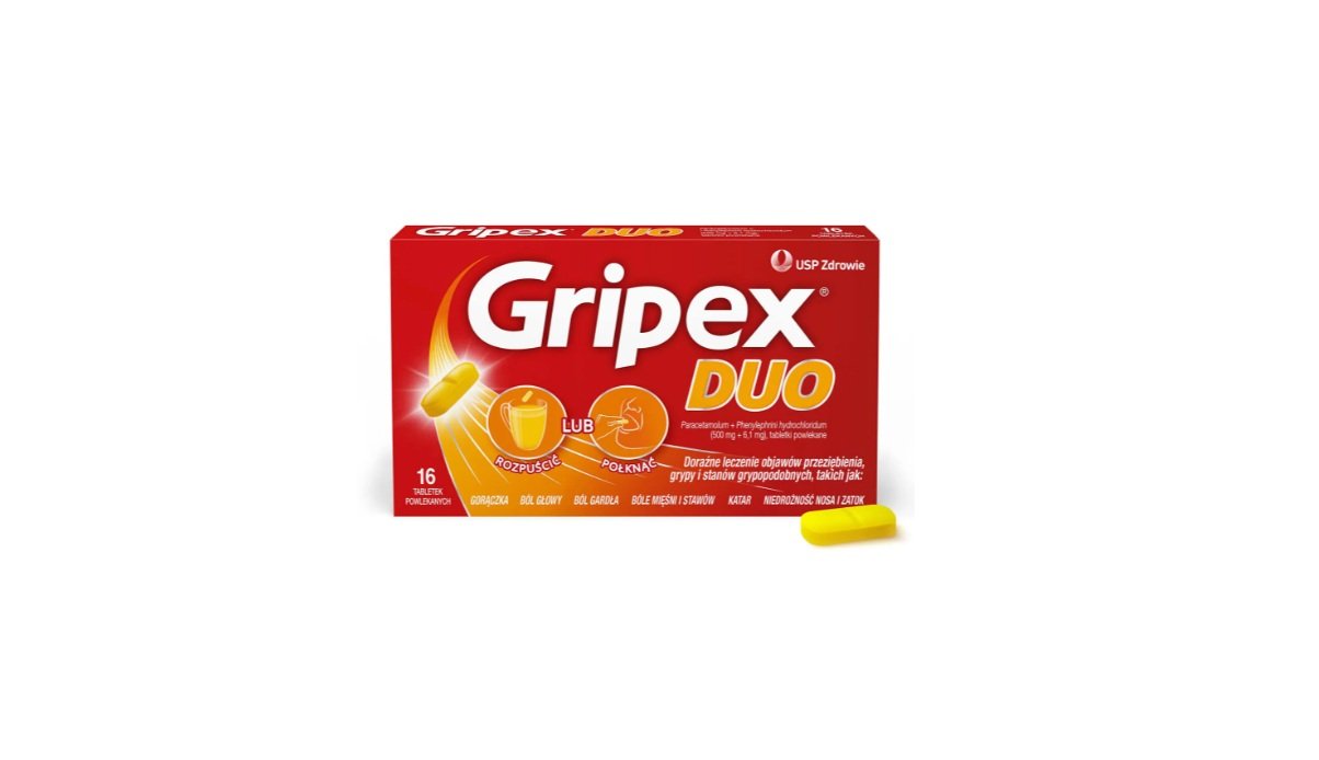 Gripex Duo, 16 tabletek