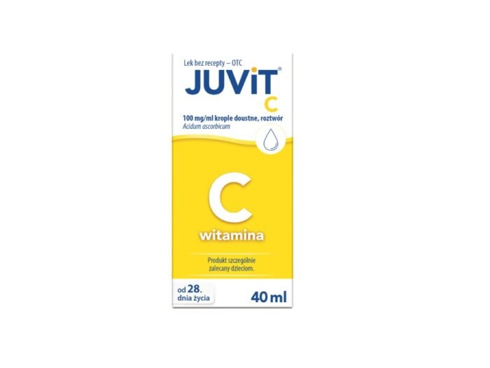 Juvit C 100 mg/ ml, krople doustne dla dzieci od 28 dnia życia, 40 ml