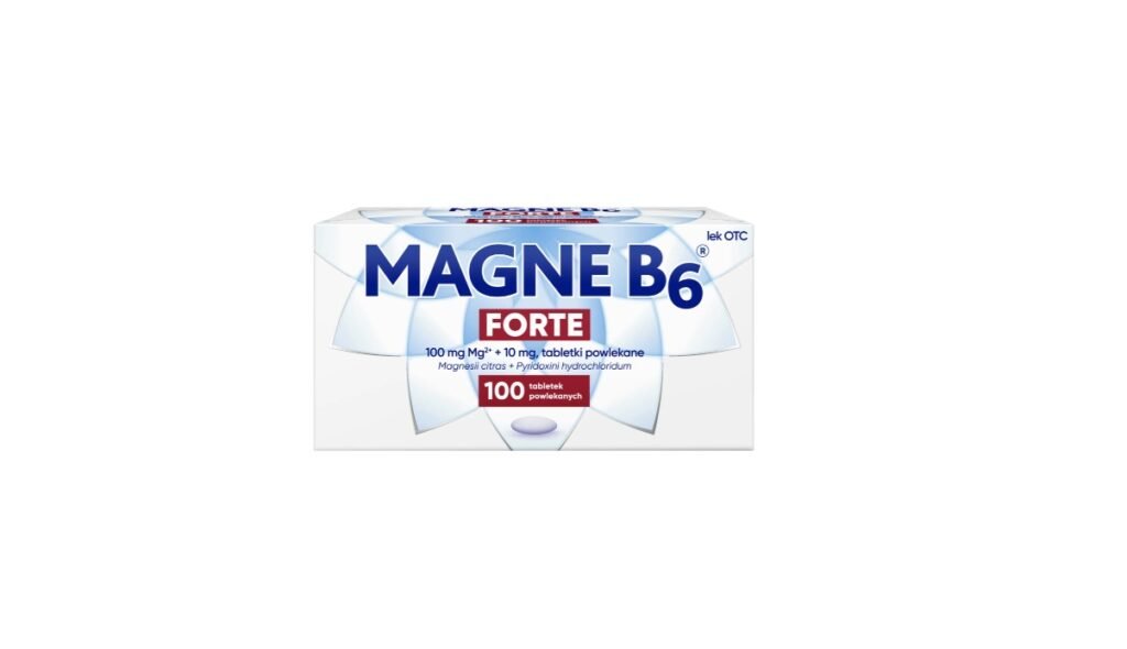 Magne B6 Forte 100 mg + 10 mg, 100 tabletek powlekanych