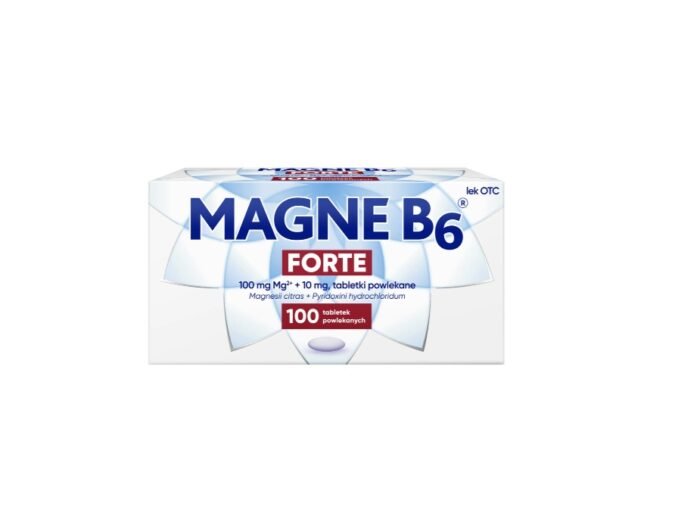 Magne B6 Forte 100 mg + 10 mg, 100 tabletek powlekanych