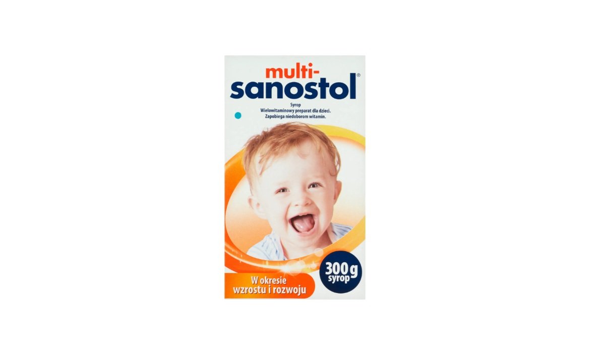 MultiSanostol, syrop dla dzieci z witaminami powyżej 1 roku, 300 g