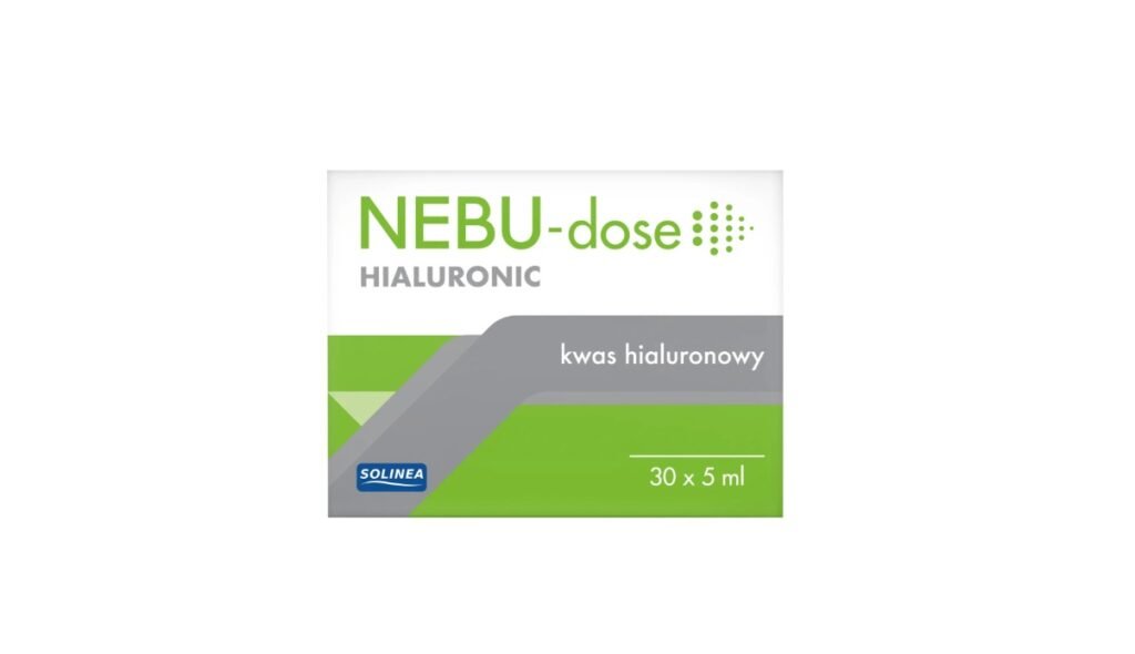 Nebu-Dose Hialuronic, 0,9% roztwór do nebulizacji z kwasem hialuronowym, 5 ml x 30 ampułek bb 10.2026 !!