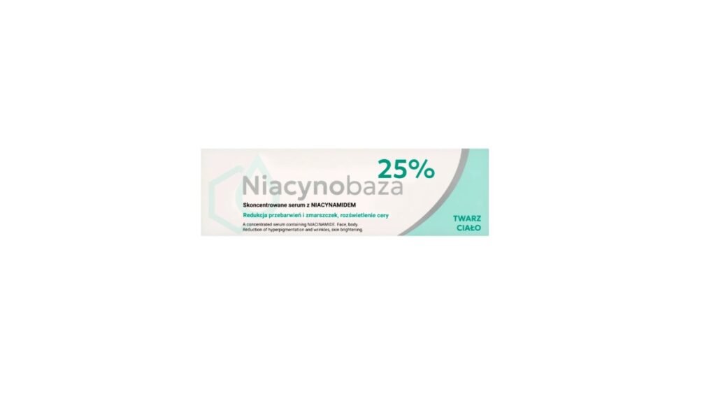 Niacynobaza 25%, skoncentrowane serum z niacynamidem, do twarzy i ciała, 30 g