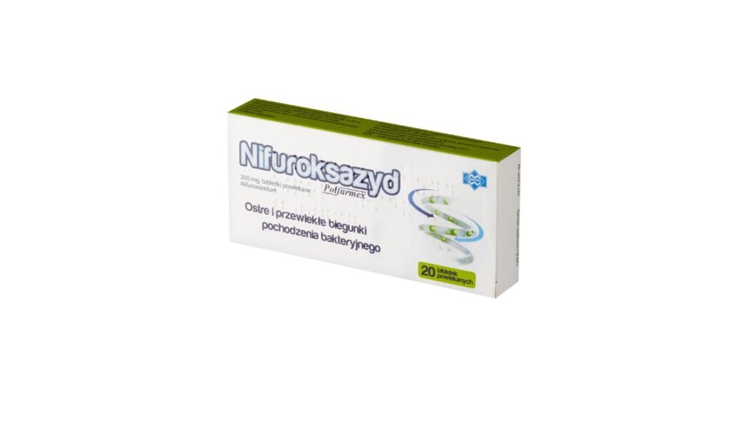 Nifuroksazyd Polfarmex 200 mg, 20 tabletek powlekanych