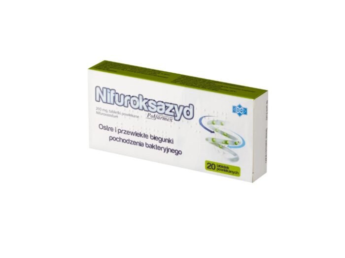 Nifuroksazyd Polfarmex 200 mg, 20 tabletek powlekanych