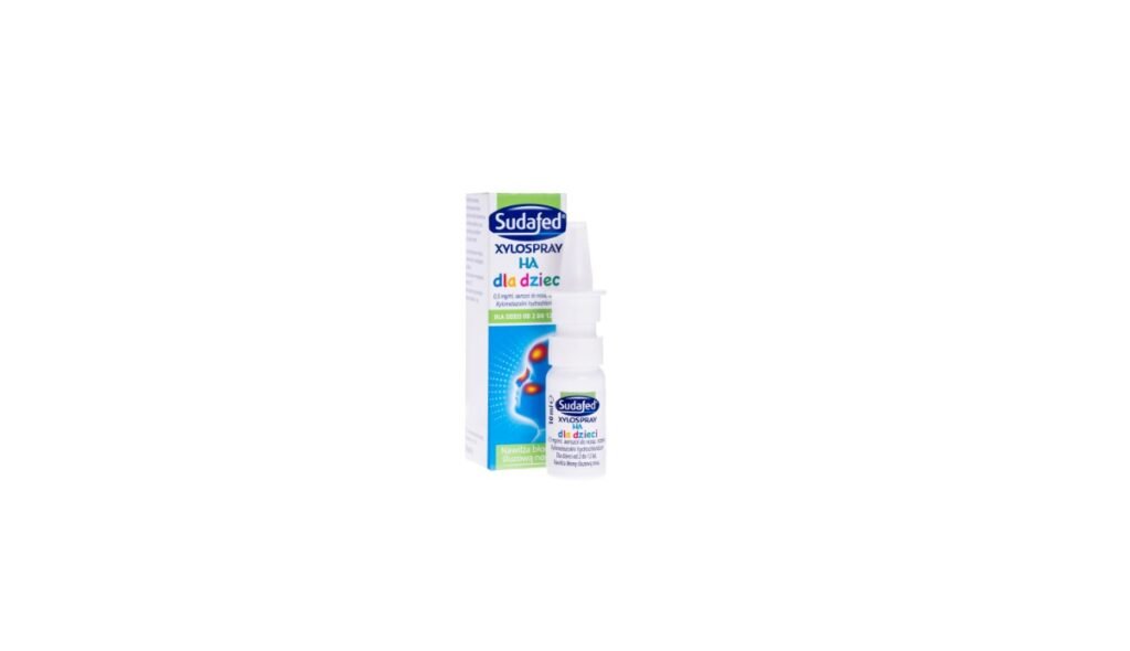 Sudafed XyloSpray HA dla dzieci 0,5 mg/ ml, aerozol do nosa, 2-12 lat, 10 ml